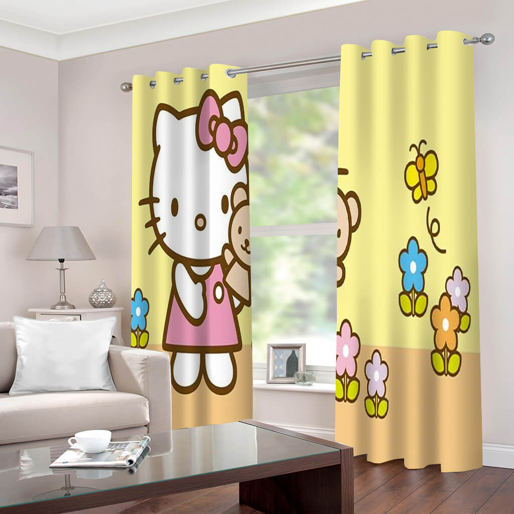 Hello Kitty 2022 Tende oscuranti per finestre per la decorazione della stanza