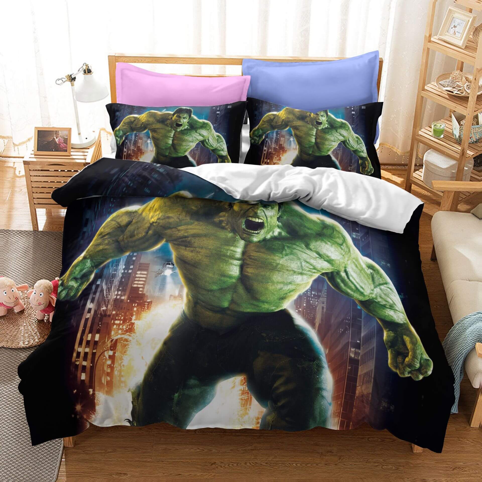 Hulk Bruce Banner Cosplay Bedding Set Quilt Cover