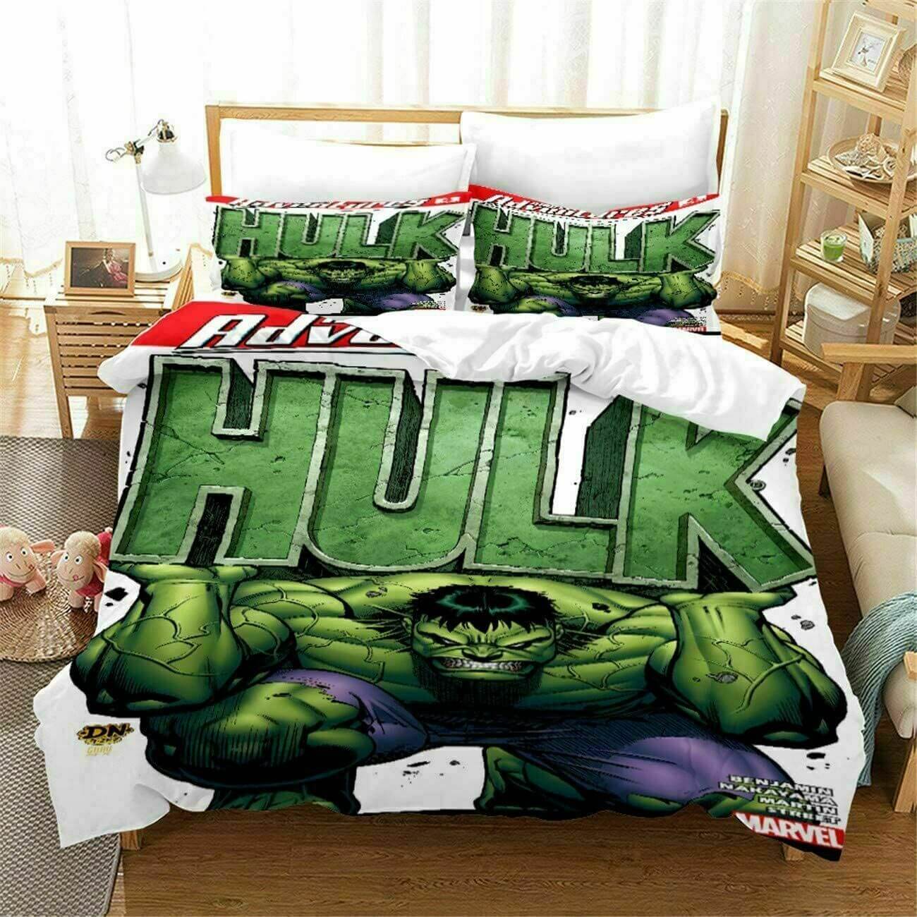 Hulk Bruce Banner Cosplay Bedding Set Quilt Cover