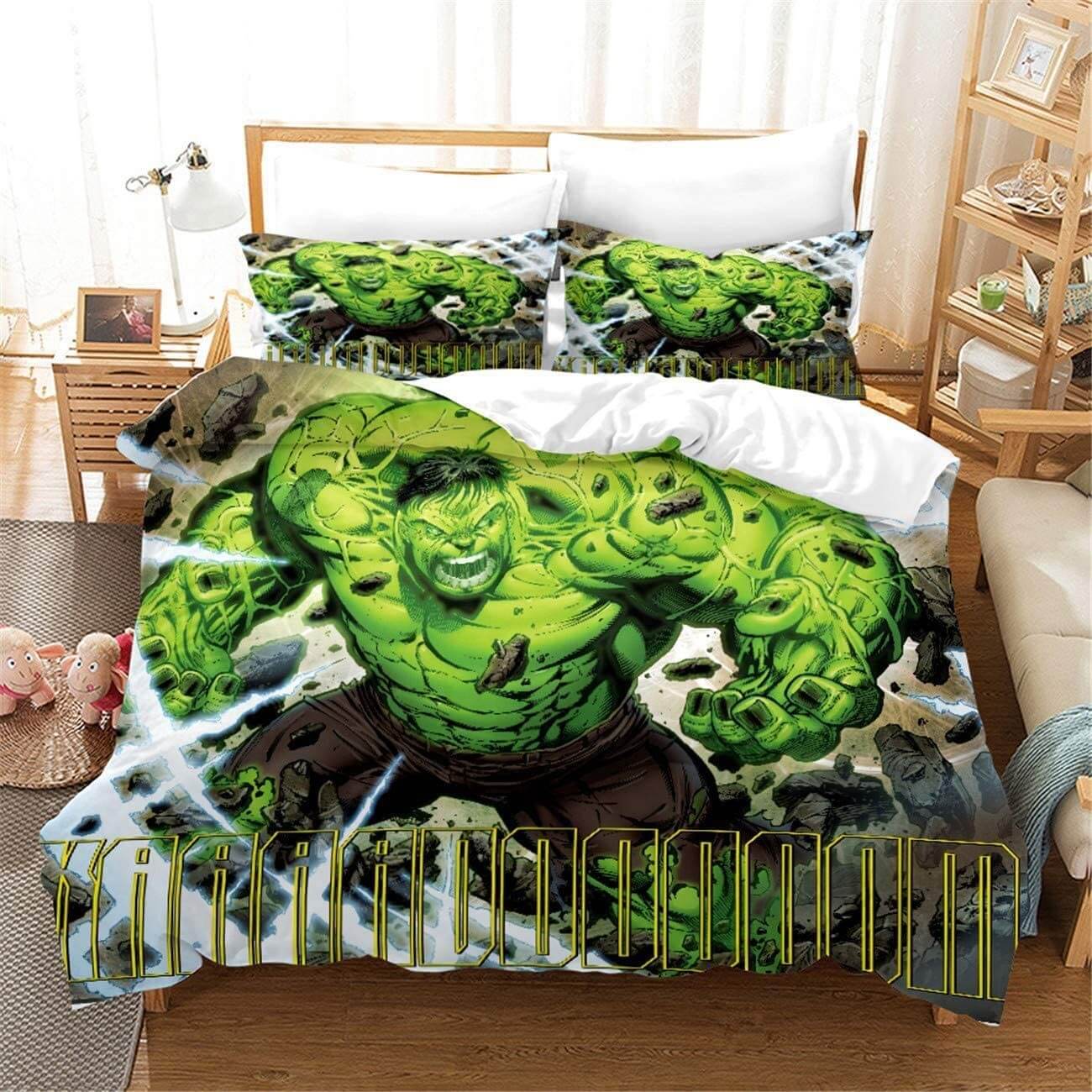 Hulk Bruce Banner Cosplay Bedding Set Quilt Cover
