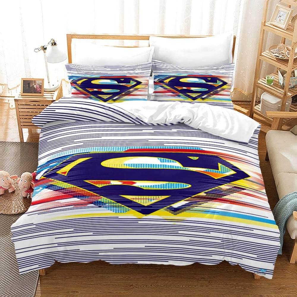 Justice League Batman Superman Cosplay Bedding Set Duvet Cover Bed Sets