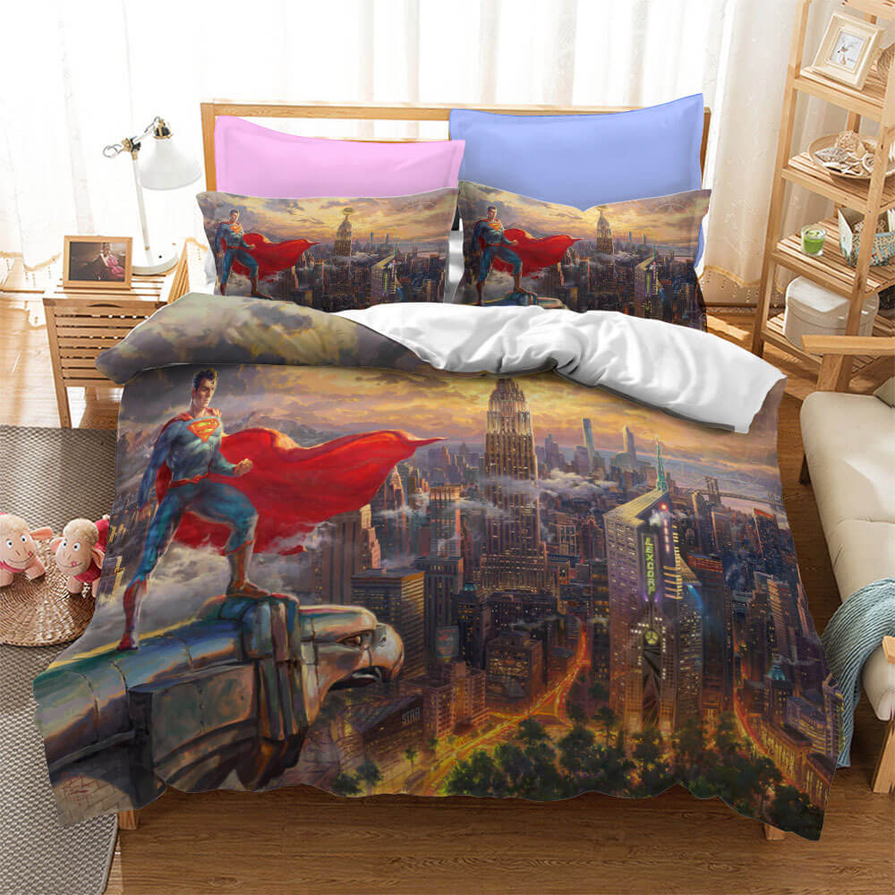 Justice League Batman Superman Cosplay Bedding Set Duvet Cover Bed Sets