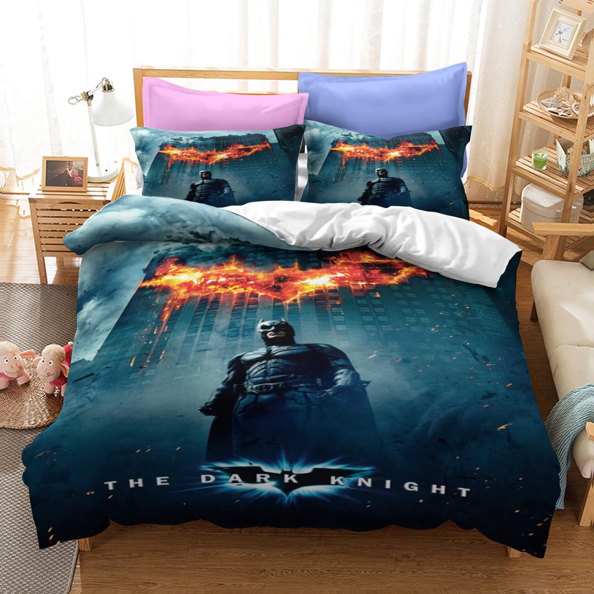 Justice League Batman Superman Cosplay Bedding Set Duvet Cover Bed Sets