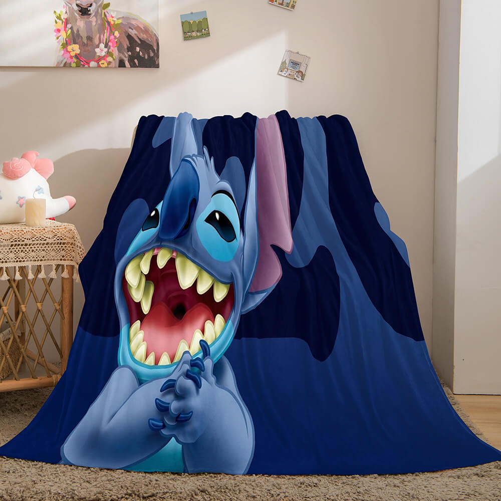 Lilo Stitch 2 Has A Glitch Blanket Flannel Fleece Throw Cosplay Blanket