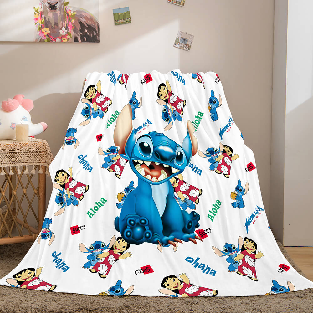 Lilo Stitch 2 Has A Glitch Blanket Flannel Fleece Throw Cosplay Blanket