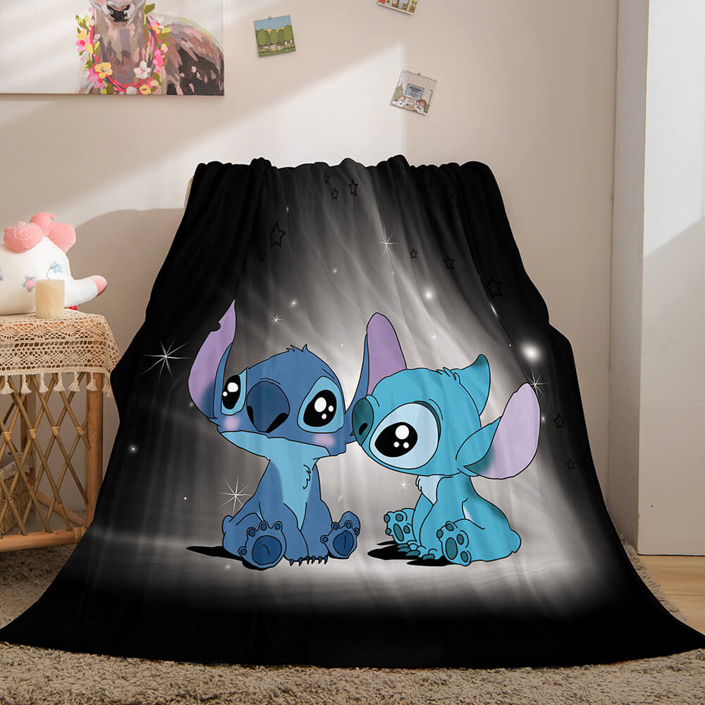 Lilo and Stitch Blanket Flannel Fleece Blanket Throw Cosplay Blanket