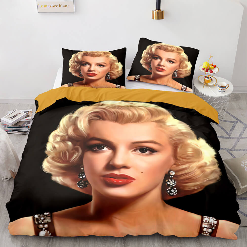 Marilyn Monroe Cosplay ensemble de literie couette housses de couette ensembles de draps