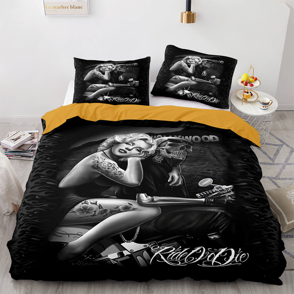 Marilyn Monroe Cosplay ensemble de literie couette housses de couette ensembles de draps