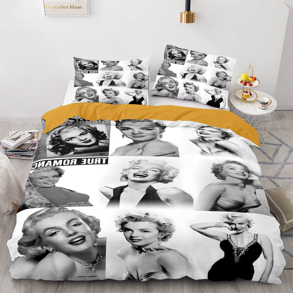 Marilyn Monroe Cosplay ensemble de literie couette housses de couette ensembles de draps