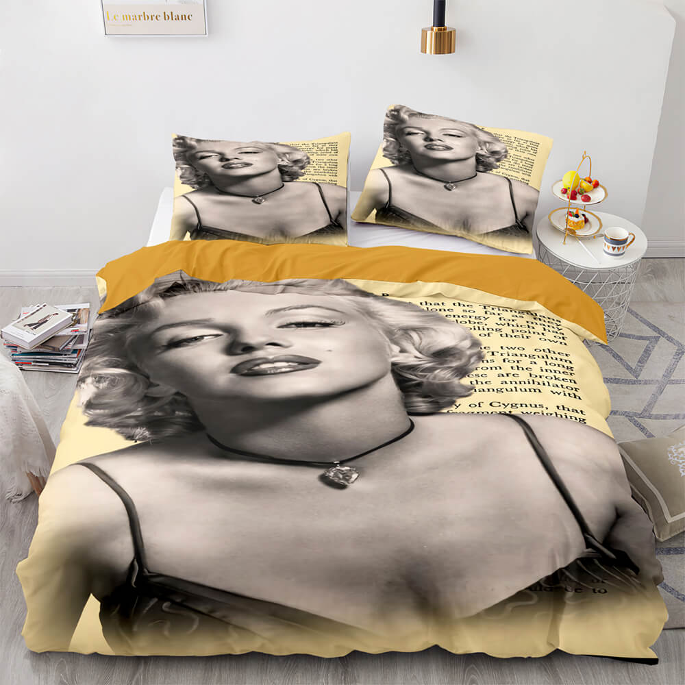 Marilyn Monroe Cosplay ensemble de literie couette housses de couette ensembles de draps