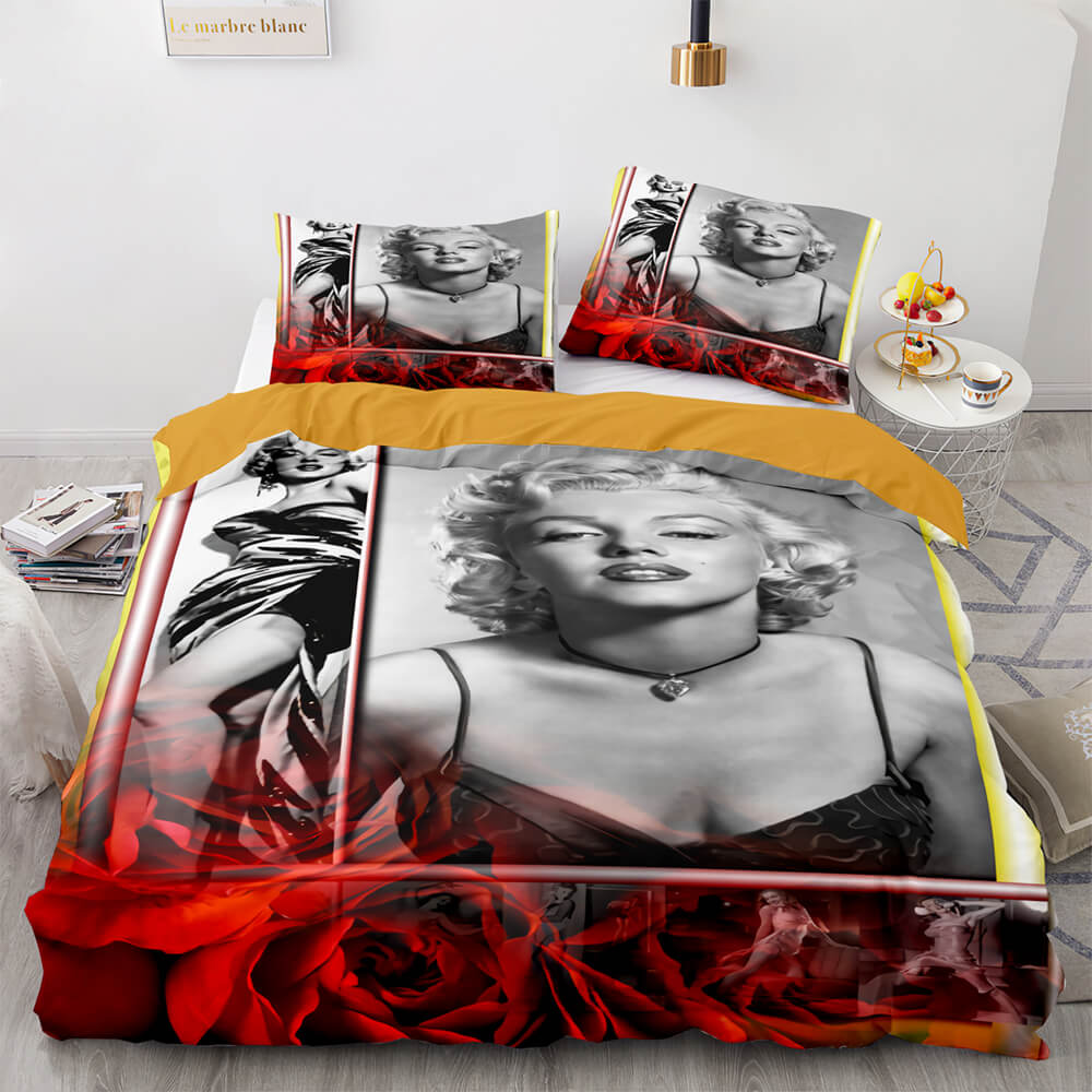 Marilyn Monroe Cosplay ensemble de literie couette housses de couette ensembles de draps