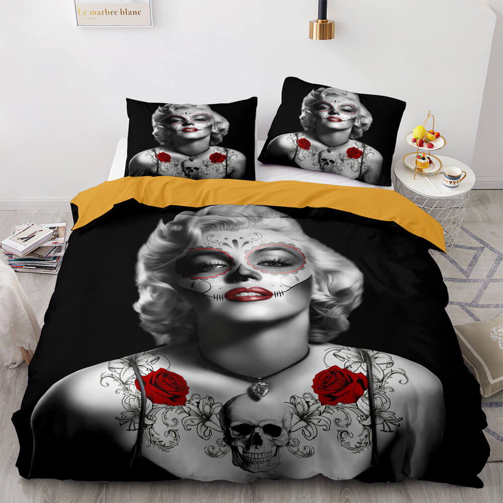 Marilyn Monroe Cosplay ensemble de literie couette housses de couette ensembles de draps