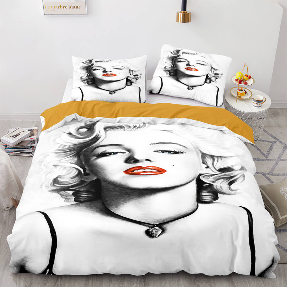 Marilyn Monroe Cosplay ensemble de literie couette housses de couette ensembles de draps