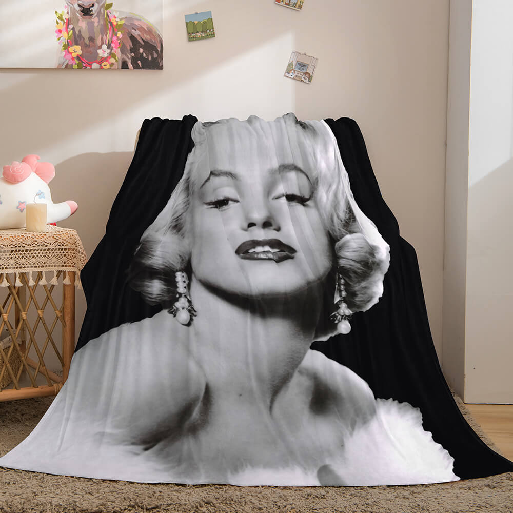 Marilyn Monroe Flannel Fleece Throw Blanket Quilt Wrap Nap Blanket