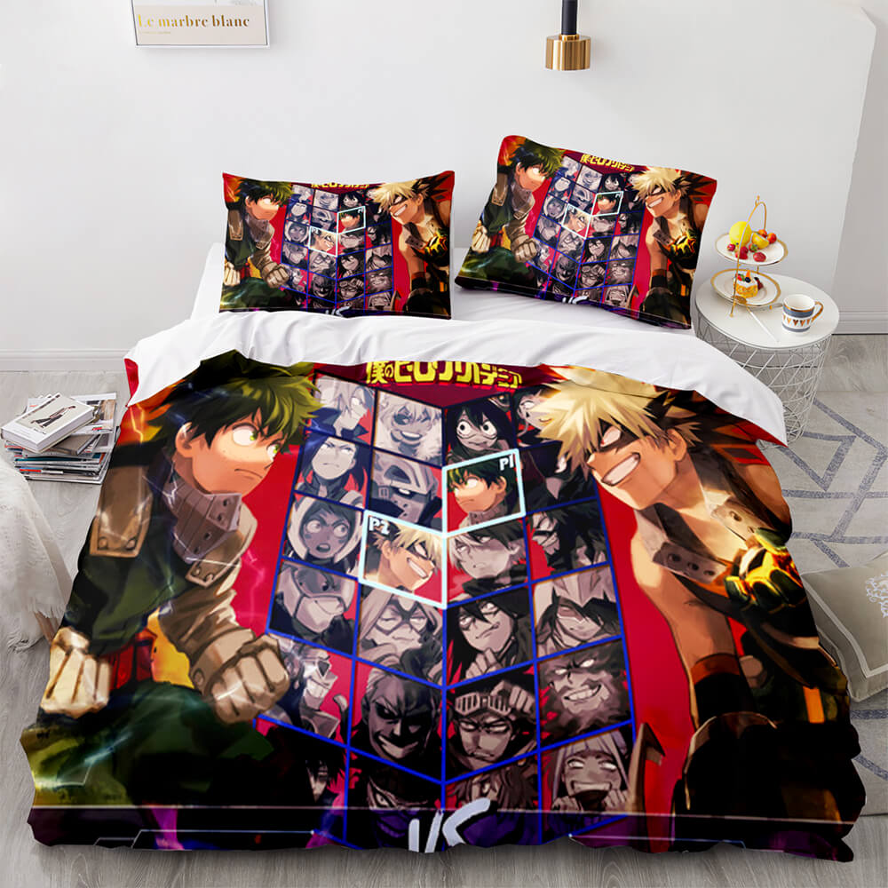 My Hero Academia Bedding Set Cosplay Quilt Cover