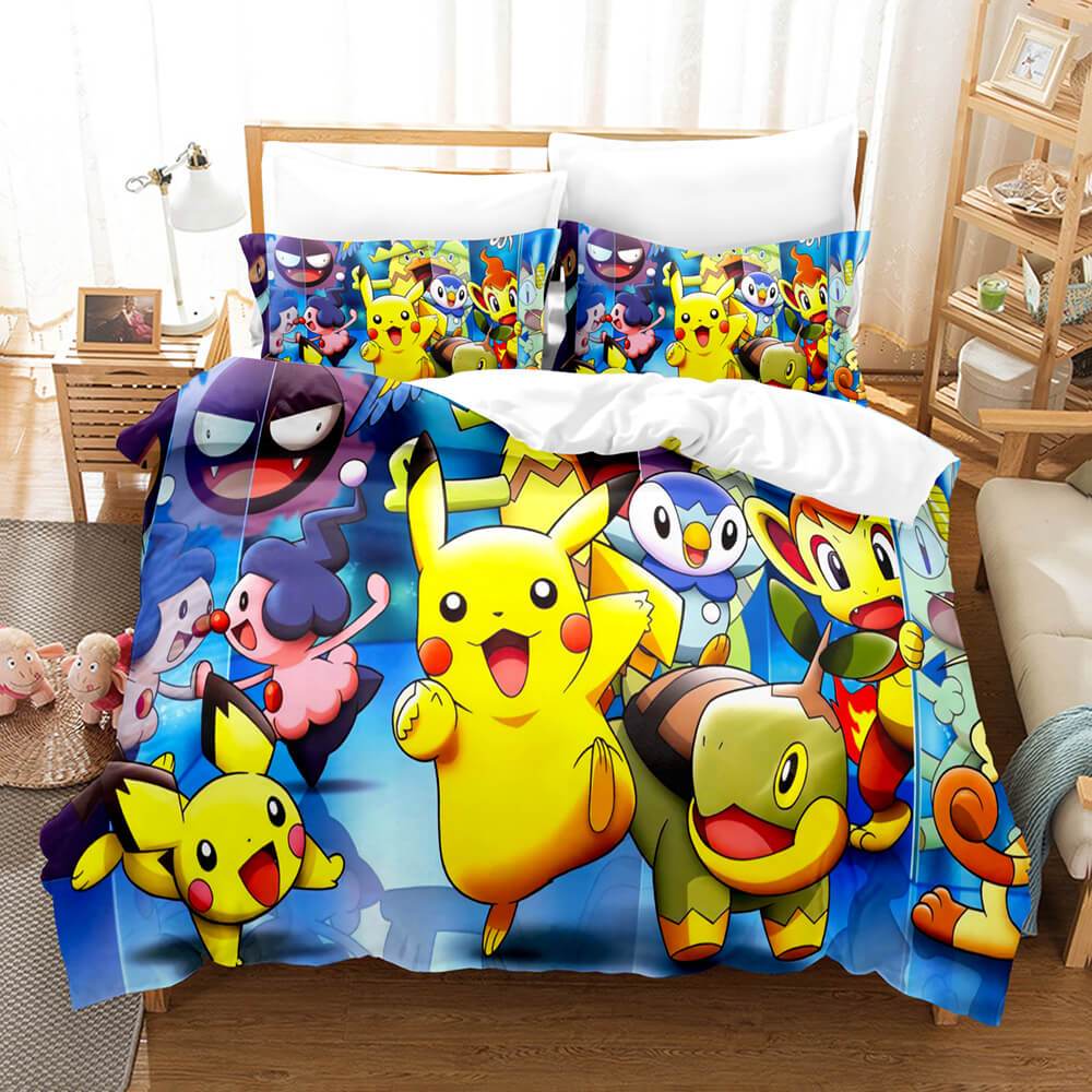 Pokemon Pikachu Bedding Set Duvet Covers Bed Sets