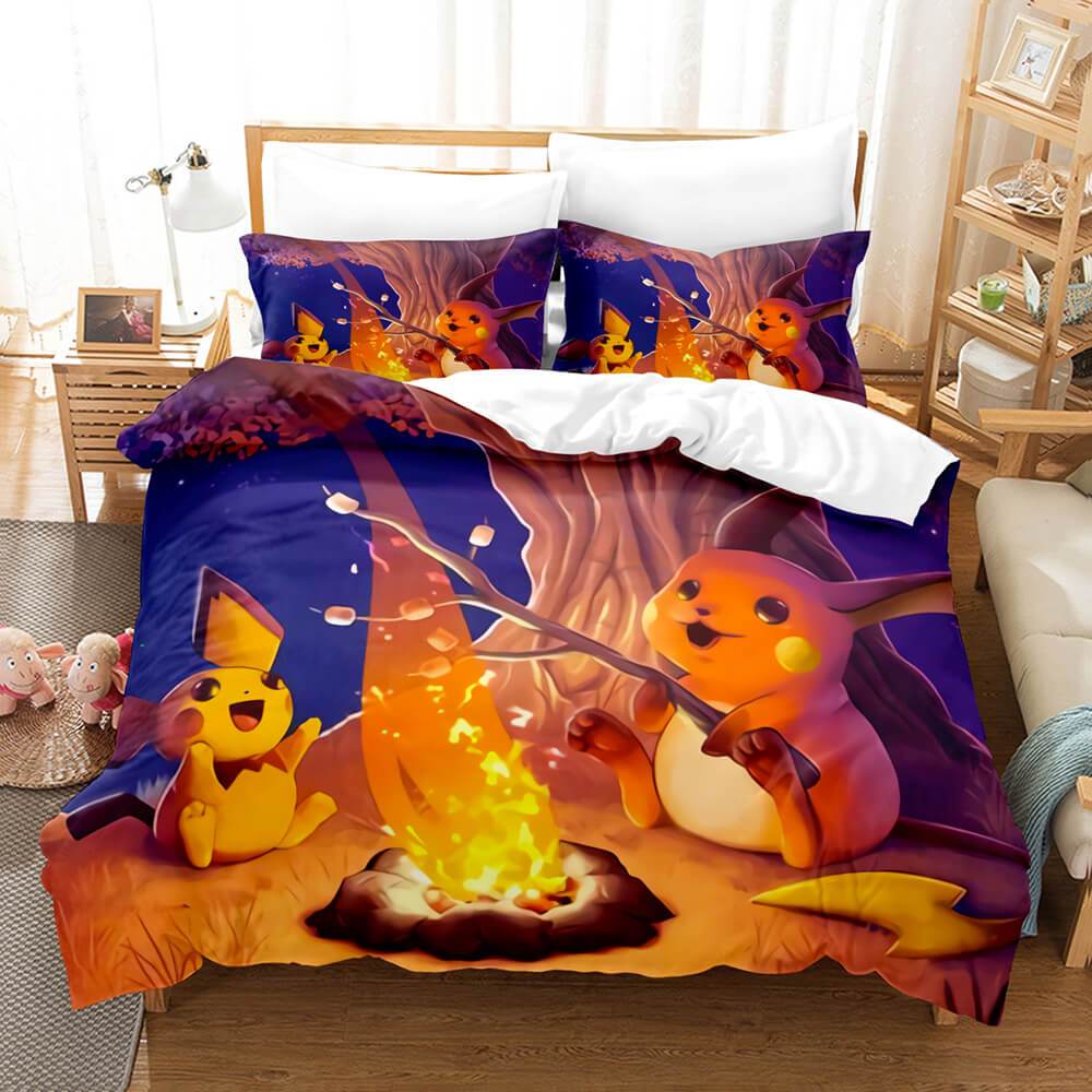 Pokemon Pikachu Bedding Set Duvet Covers Bed Sets