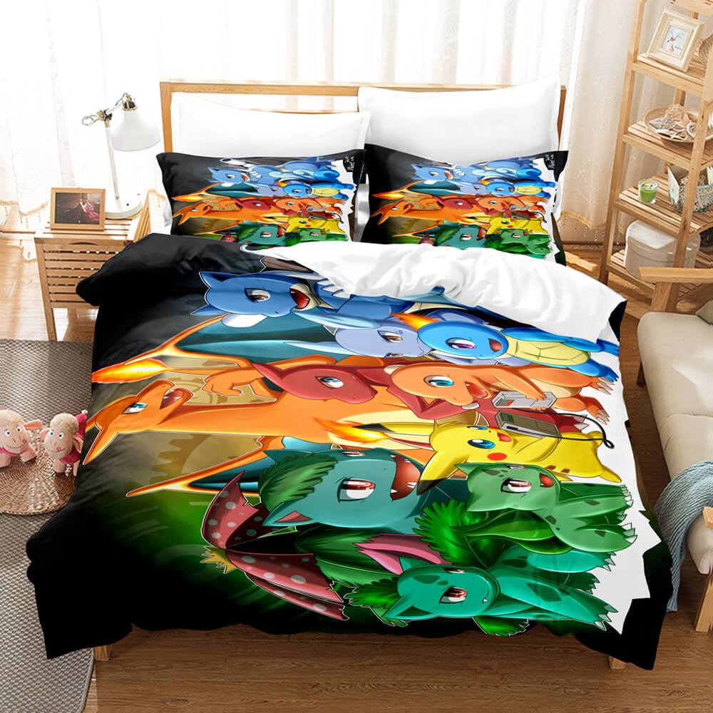 Pokemon Pikachu Bedding Set Duvet Covers Bed Sets