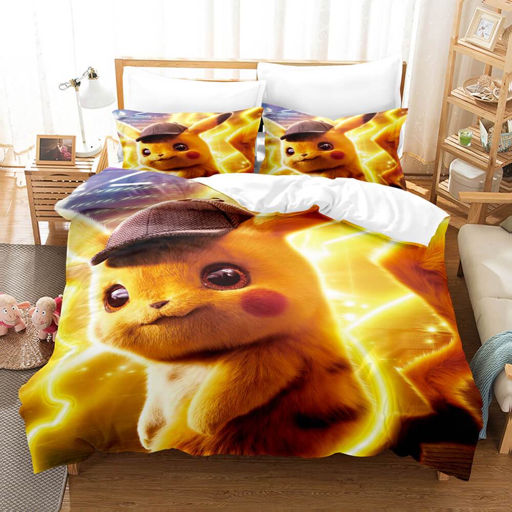 Pokemon Pikachu Bedding Set Duvet Covers Bed Sets