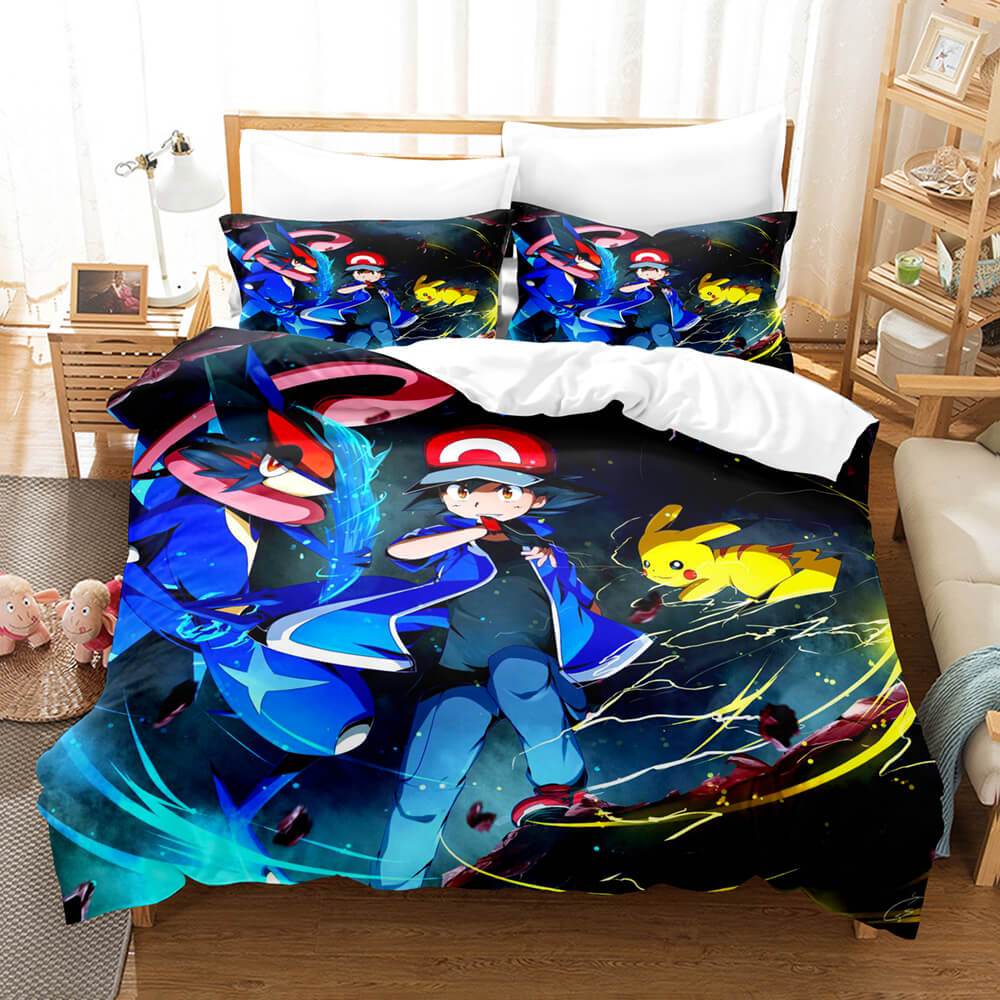 Pokemon Pikachu Bedding Set Duvet Covers Bed Sets
