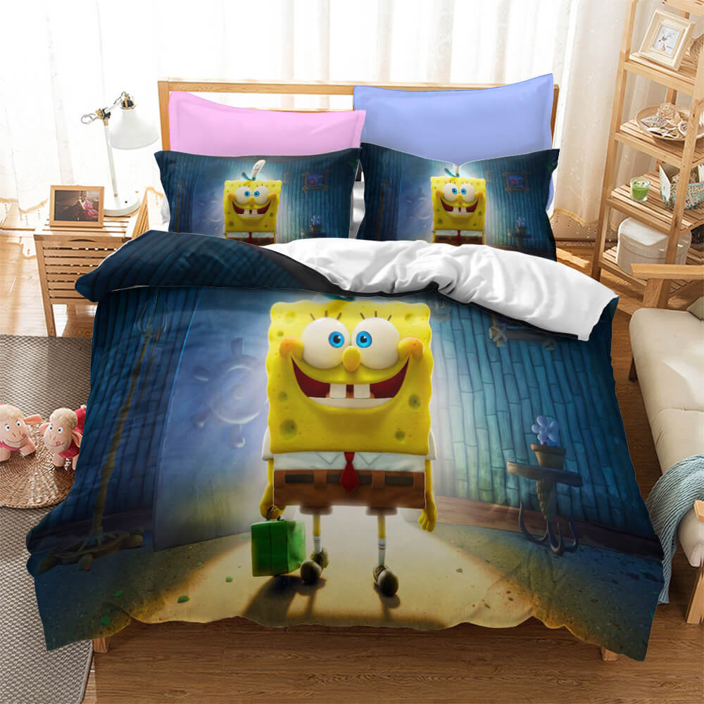 SpongeBob SquarePants Kids Bedding Set UK Duvet Cover Bed Sets