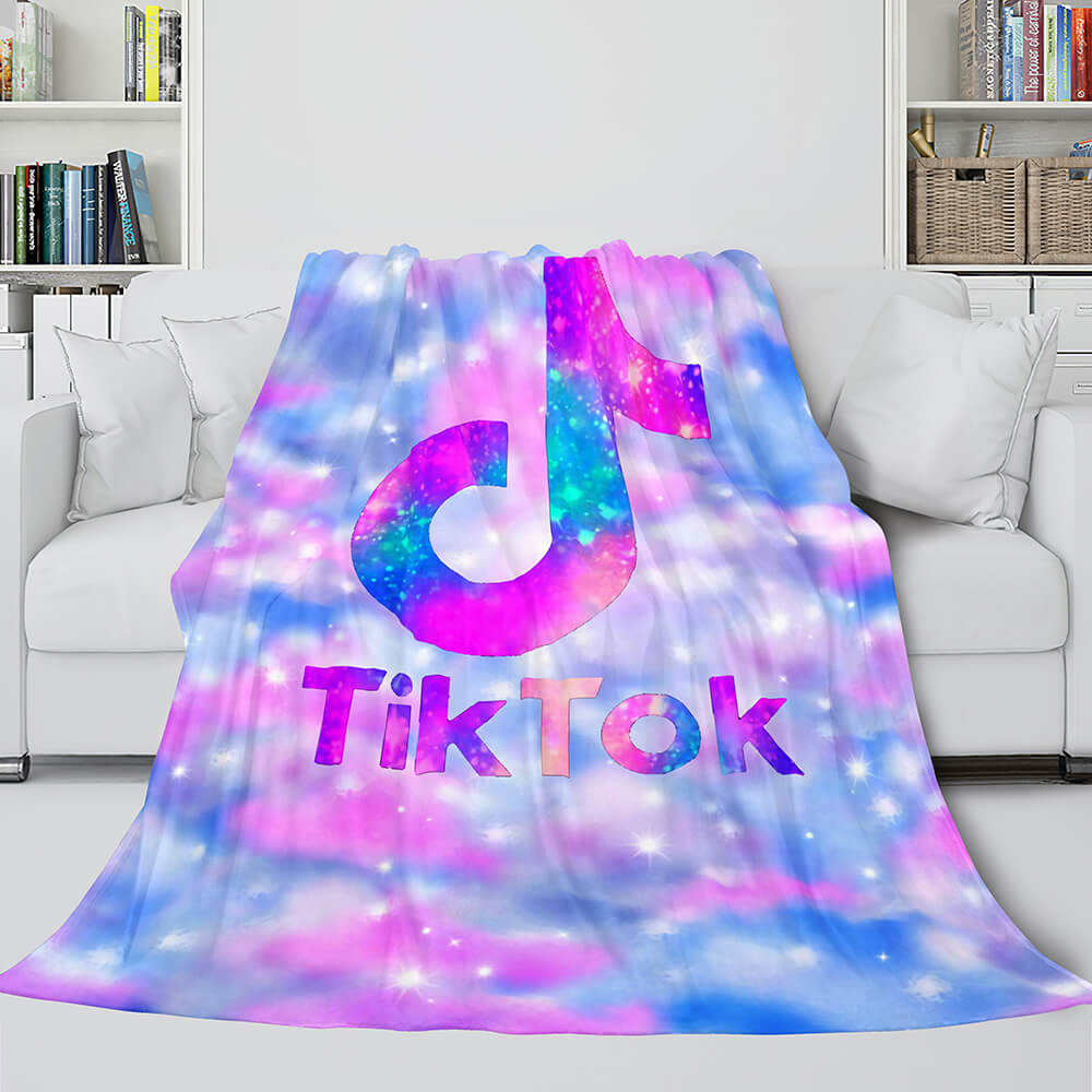 TikTok UK Blanket Tik Tok Flannel Fleece Throw Cosplay Blankets ebuycosuk