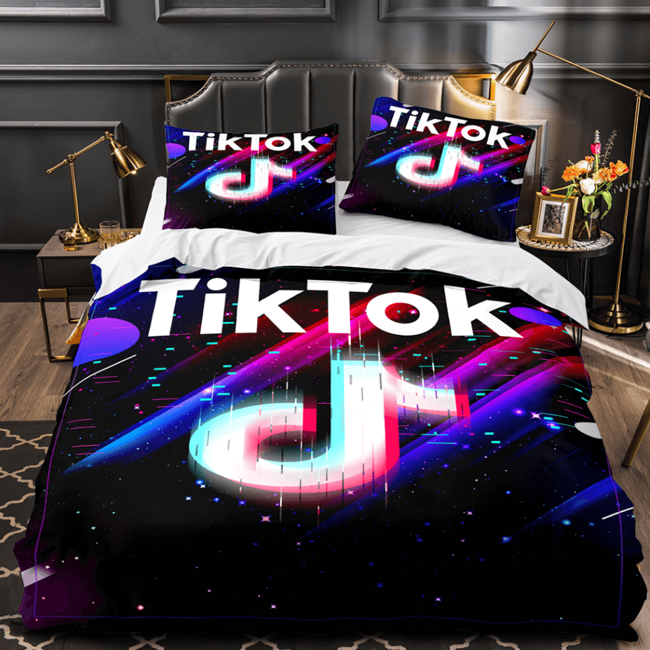 Tiktok UK Bedding Set Tik Tok Cosplay Quilt Duvet Cover Bed Sets