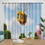 Laden Sie das Bild in den Galerie-Viewer, A Minecraft Movie Curtains Blackout Window Drapes Room Decoration