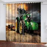 Load image into Gallery viewer, Agriculture Tractor Curtains Pattern Blackout Window Drapes