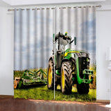 Load image into Gallery viewer, Agriculture Tractor Curtains Pattern Blackout Window Drapes