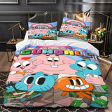 Load image into Gallery viewer, Amazing World of Gumball Duvet Cover Bedding Set Without Filler
