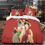 Load image into Gallery viewer, Anime One Piece Bedding Set Kids Duvet Cover Without Filler