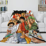 Carica l&#39;immagine nel visualizzatore Galleria, Anime One Piece Blanket Flannel Fleece Kids Throw Room Decoration