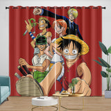 Load image into Gallery viewer, Anime One Piece Curtains Kids Blackout Window Drapes