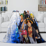 Load image into Gallery viewer, Anime One Piece Throw Flannel  Pattern Blanket Room Decoration