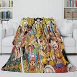 Load image into Gallery viewer, Anime One Piece Throw Flannel  Pattern Blanket Room Decoration