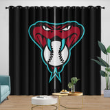 Load image into Gallery viewer, Arizona Diamondbacks Curtains Blackout Window Drapes Room Decoration