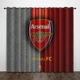 Load image into Gallery viewer, Arsenal Football Club Curtains Pattern Blackout Window Drapes