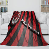 Charger l'image dans la visionneuse de la galerie, Associazione Calcio Milan Blanket Flannel Fleece Room Decoration