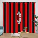 Laden Sie das Bild in den Galerie-Viewer, Associazione Calcio Milan Curtains Blackout Window Drapes Room Decoration
