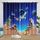 Load image into Gallery viewer, Astro Bot Curtains Blackout Window Drapes Room Decoration