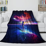 Carica l'immagine nel visualizzatore Galleria, Astronaut Blanket Pattern Flannel Kids Room Throw