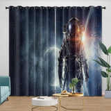 Load image into Gallery viewer, Astronaut Curtains Blackout Window Drapes Room Decoration
