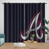 Load image into Gallery viewer, Atlanta Braves Curtains Blackout Window Drapes Room Decoration
