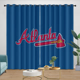Load image into Gallery viewer, Atlanta Braves Curtains Blackout Window Drapes Room Decoration
