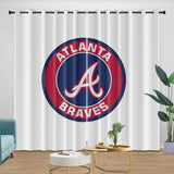 Load image into Gallery viewer, Atlanta Braves Curtains Blackout Window Drapes Room Decoration