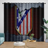 Charger l'image dans la visionneuse de la galerie, Atlético Madrid Curtains Blackout Window Drapes Kids Room Decoration