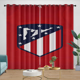 Charger l'image dans la visionneuse de la galerie, Atlético Madrid Curtains Blackout Window Drapes Kids Room Decoration