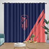 Charger l'image dans la visionneuse de la galerie, Atlético Madrid Curtains Blackout Window Drapes Kids Room Decoration