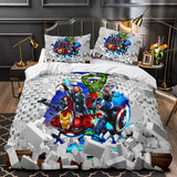 Laden Sie das Bild in den Galerie-Viewer, Avengers Duvet Cover Pattern Bedding Set Without Filler